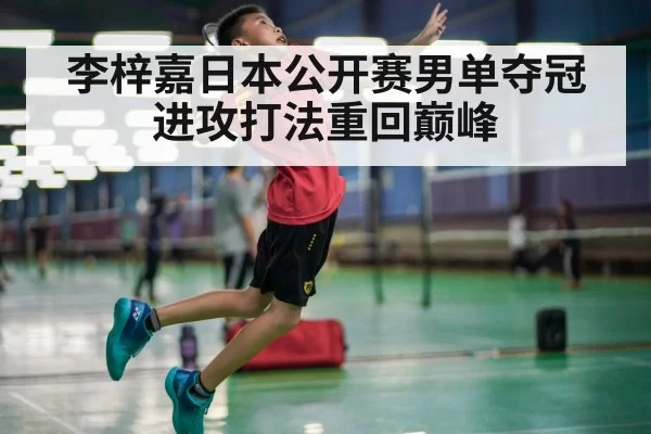 李梓嘉日本公开赛男单夺冠 进攻打法重回巅峰